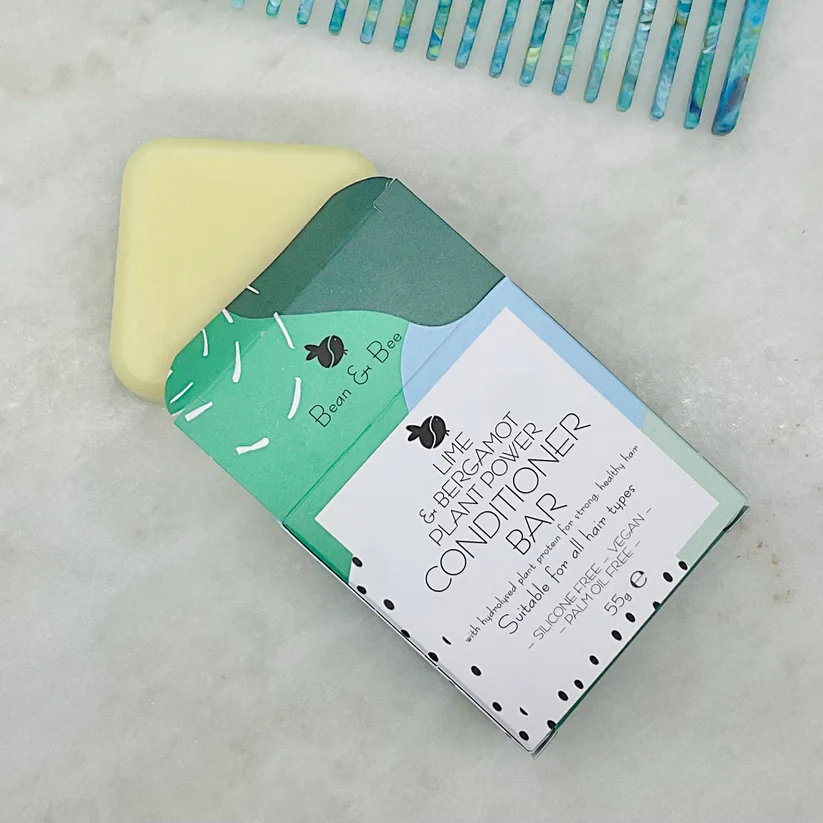 Lime & bergamot conditioner bar by Bean & Bee